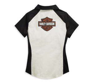 Women's Bar & Shield Logo Zip-Front Shirt