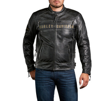 Load image into Gallery viewer, Men&#39;s Passing Link Triple Vent Leather Jacket