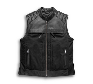 Men's Synthesis Pocket System Leather/Textile Vest
