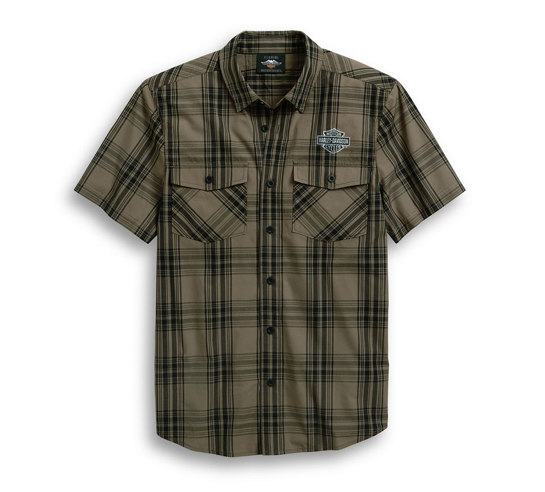 Men's Winged Logo Plaid Shirt