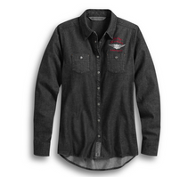 Load image into Gallery viewer, Women&#39;s #1 Denim Shirt