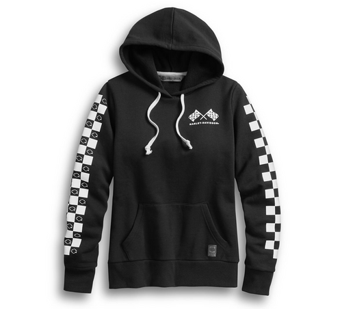 Women's Checkered Pullover Hoodie