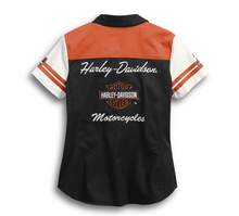 Load image into Gallery viewer, Women&#39;s Classic Colorblock Zip-Front Shirt